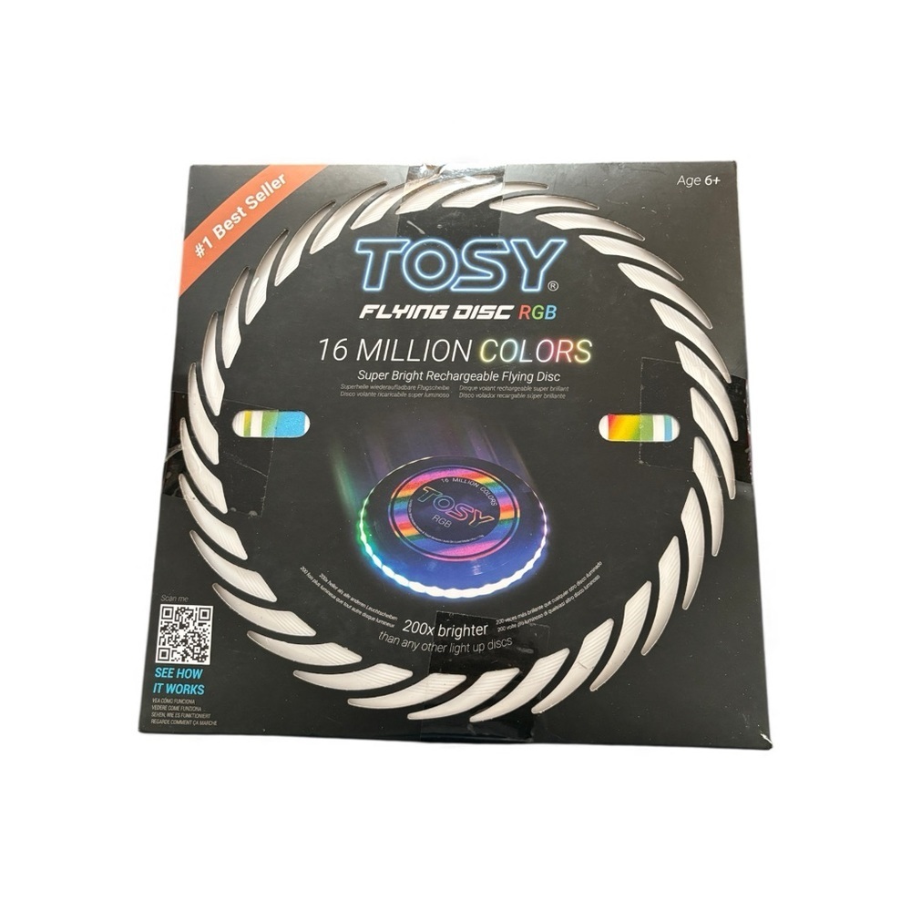 Tosy Flying Disc 16 Million Colors Super Rechargeable 200X Brighter Waterproof